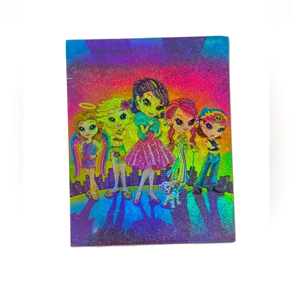 Lisa Frank Y2K FEARLESS Glitter Pocket Folder Unpunched